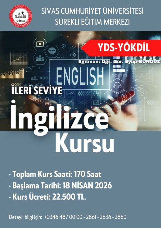YDS-YÖKDİL İleri Seviye İngilizce Kursu