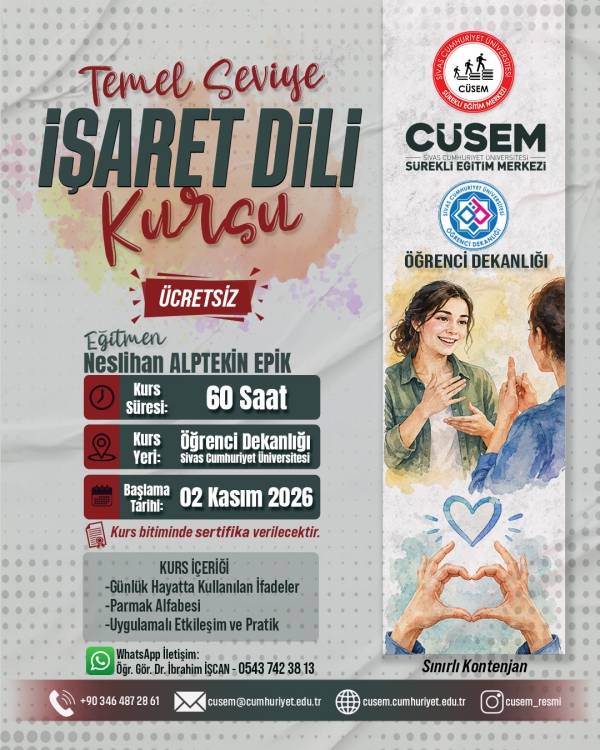 Temel Seviye İşaret Dili Kursu