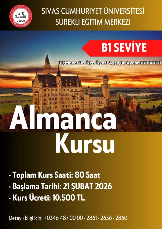 B1 SEVİYE ALMANCA KURSU