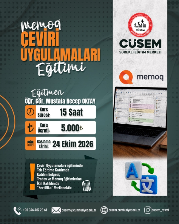 Çeviri Uygulamaları Kursu (Memoq)