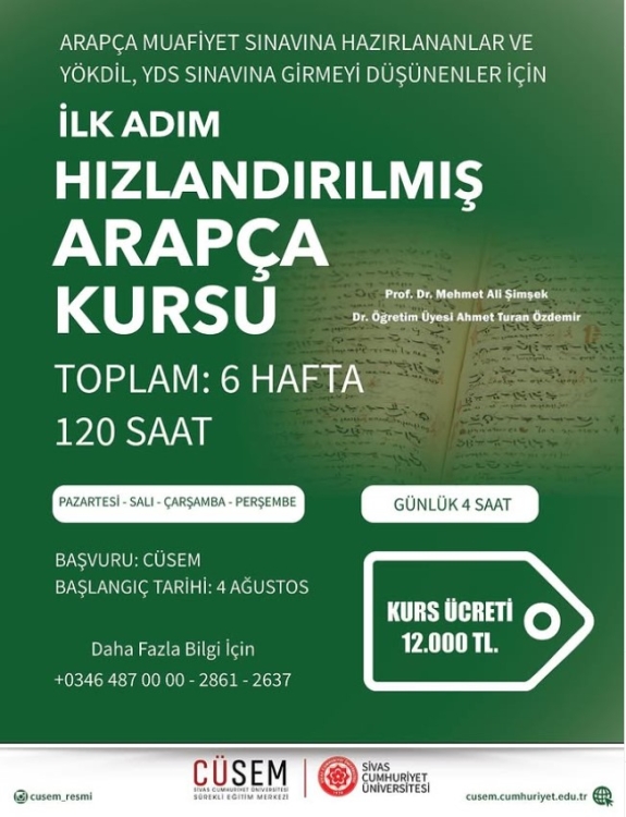 İlk Adım Hızlandırılmış Arapça Kursu