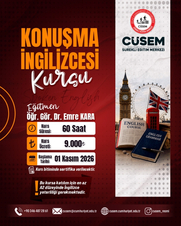 Konuşma İngilizcesi Kursu