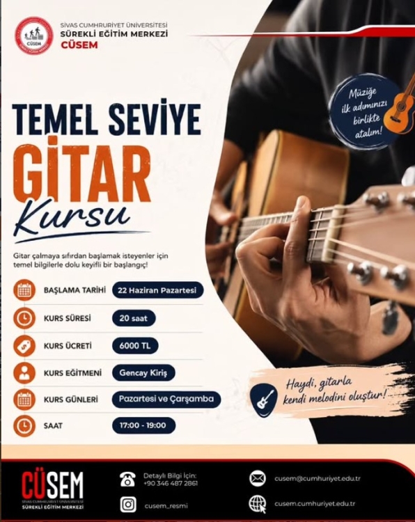 Temel Seviye Gitar Kursu