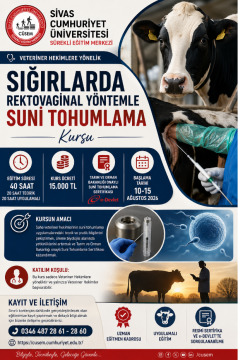 Veteriner Hekimlere Yönelik Sığırlarda Rekto-Vaginal Yöntemle Suni Tohumlama Kursu