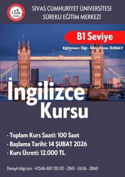 B1 Seviye İngilizce Kursu