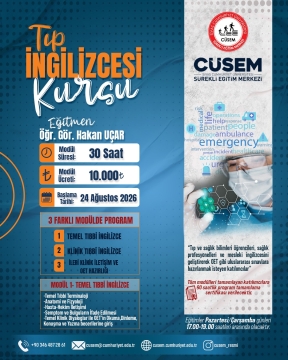 Tıp İngilizcesi Kursu