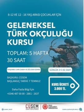 Geleneksel Türk Okçuluğu Kursu