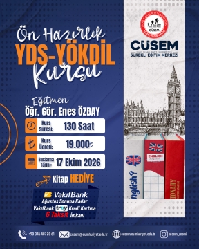 YDS-YÖKDİL ÖN HAZIRLIK KURSU