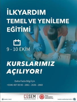 İlkyardım Temel ve Yenileme Eğitimi
