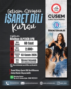 Gelişim Seviyesi İşaret Dili Kursu
