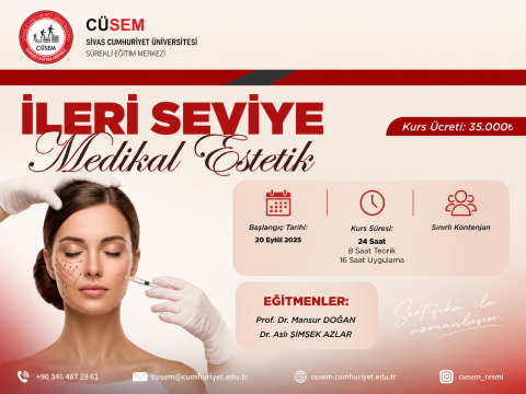 İleri Seviye Medikal Estetk Kursu