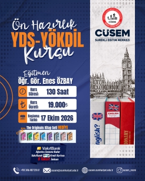 YDS-YÖKDİL ÖN HAZIRLIK KURSU