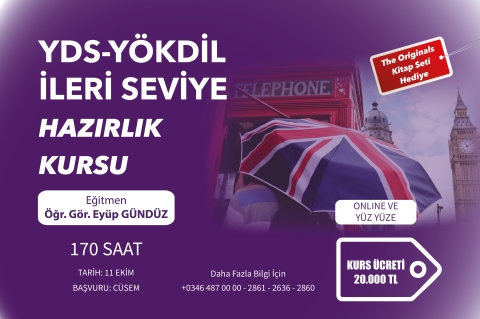 YDS - YÖKDİL İleri Seviye İngilizce Kursu
