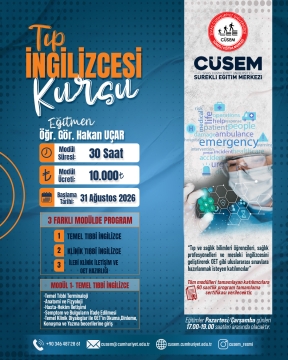 Tıp İngilizcesi Kursu