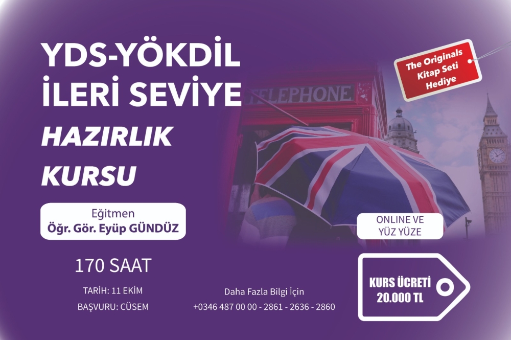 YDS-YÖKDİL İleri Seviye Hazırlık Kursu