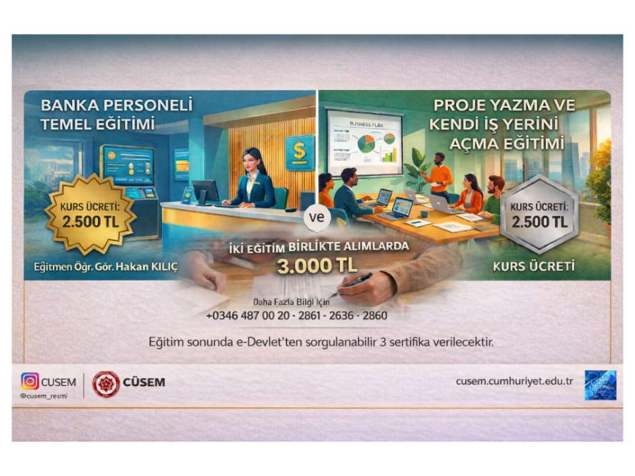 Kariyerinizi Güçlendirecek İki Yeni Eğitim