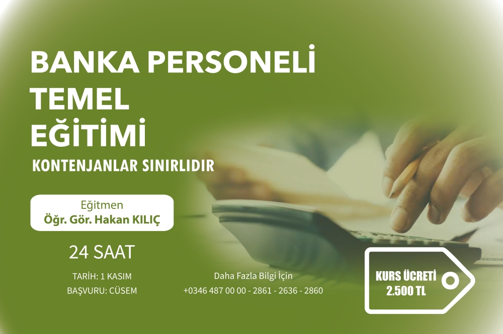 Banka Personeli Temel Eğitimi 